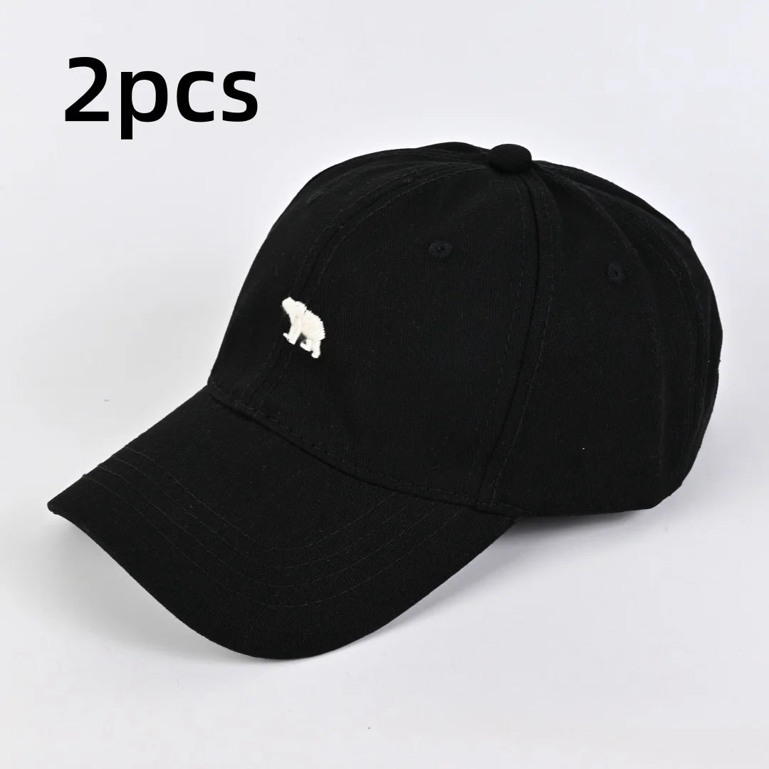 Baseball Cap mit Bären-Stickerei – atmungsaktiv, verstellbar und mit UV-Schutz für jeden Tag.