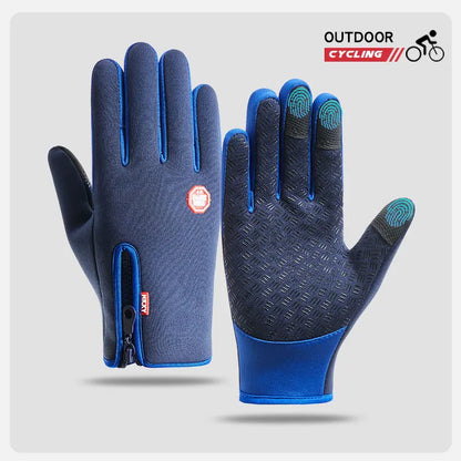 Wasserdichte Winterhandschuhe mit Touchscreen-Funktion – warm, rutschfest und perfekt für Rad, Gym, Outdoor oder Motorrad.
