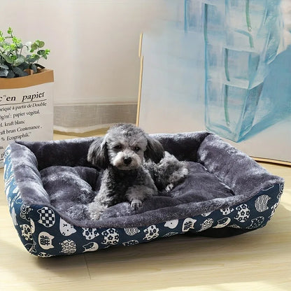 Haustierbett mit Matte – Bequemes Bett für Hunde und Katzen in verschiedenen Größen