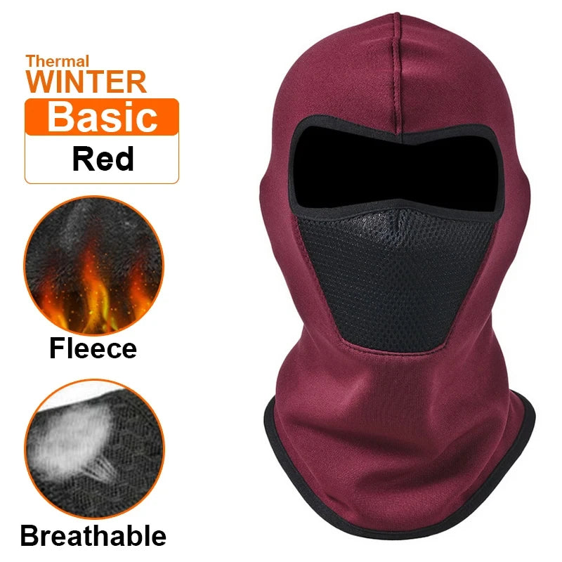 Thermo Sturmhaube – Vollgesichtsmaske aus Fleece für optimalen Kälteschutz. Ideal für Radfahren, Motorradfahren, Skifahren, Angeln und Outdoor-Abenteuer.