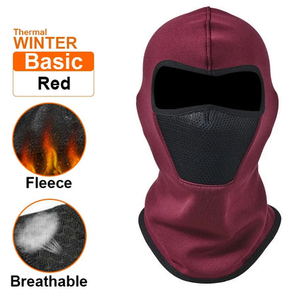 Thermo Sturmhaube – Vollgesichtsmaske aus Fleece für optimalen Kälteschutz. Ideal für Radfahren, Motorradfahren, Skifahren, Angeln und Outdoor-Abenteuer.