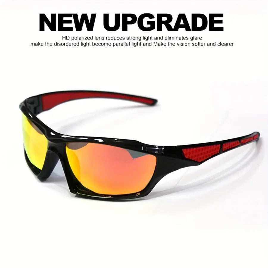 Polarisierte Sport-Sonnenbrille mit rundem Metallrahmen – unisex, UV400-Schutz und ideal für Outdoor, Sport & stylische Alltagslooks.