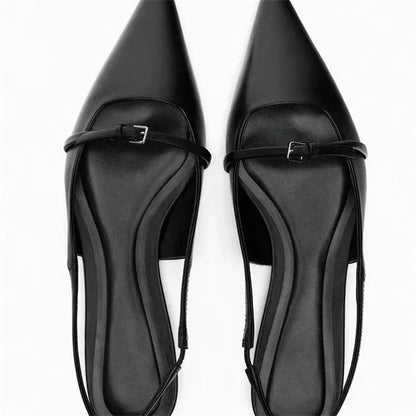 Flache Slingback-Mules mit spitzer Kappe – leicht, stylisch und ideal für jeden Tag
