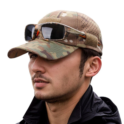 Atmungsaktive Camouflage-Basecap für Herren – mit Sonnenschutz, ideal für Outdoor-Aktivitäten wie Wandern, Angeln, Camping oder Sport.