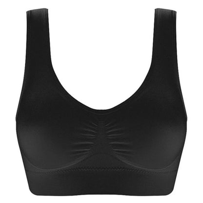 Nahtloser Sport-Bra mit vertikalen Streifen – atmungsaktiv, bequem und ideal für Fitness, Yoga oder den Alltag.