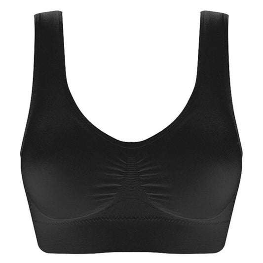 Nahtloser Sport-Bra mit vertikalen Streifen – atmungsaktiv, bequem und ideal für Fitness, Yoga oder den Alltag.