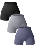 Nahtlose High-Waist Sportshorts – Figurformende Yogashorts mit Hüftlifting-Effekt