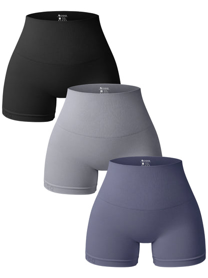 Nahtlose High-Waist Sportshorts – Figurformende Yogashorts mit Hüftlifting-Effekt