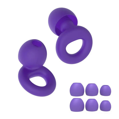 Bouchons d'oreilles en silicone avec réduction de bruit – insonorisés, confortables et idéaux pour nager, dormir ou pour un repos ininterrompu.