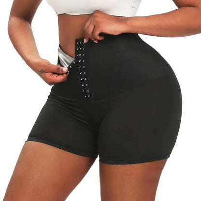Sauna-Shorts mit Thermo-Effekt – fördern das Schwitzen, formen Taille und Hüfte, ideal für Fitness und gezieltes Abnehmen.