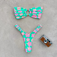 Push-Up Bikini-Set – Sexy Brazilian-Design mit Tanga & trendigen Mustern
