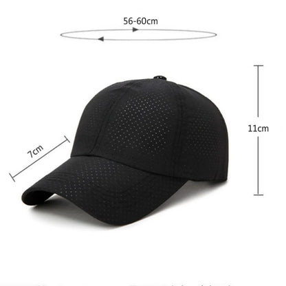 Leichte Mesh-Snapback Cap – schnell trocknend, atmungsaktiv und verstellbar für draußen.