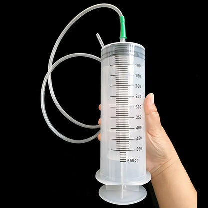 Großvolumige Mehrweg-Spritze – Präzise Dosierung mit 1m Schlauch für Fütterung, Flüssigkeiten und Befüllung