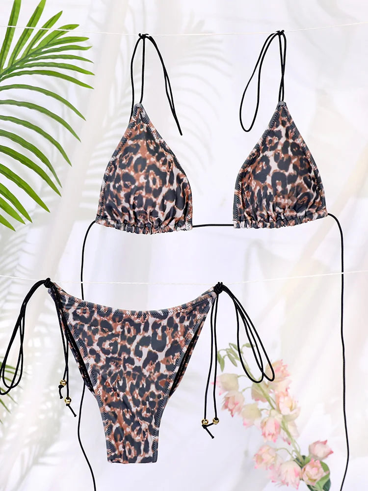 Push-Up Bikini Set – Zweiteiliges Design mit Print oder Uni-Farben