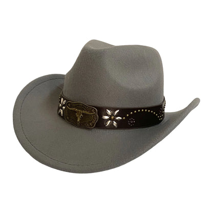 Western Cowboyhut im Retro-Stil mit breiter Krempe – stylisch und luftig für sonnige Tage.