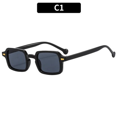 Luxuriöse rechteckige Sonnenbrille im Vintage-Stil – unisex, UV400 & Anti-Glare, ideal für elegante Alltags- oder Sommer-Looks.