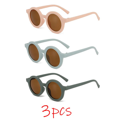 Runde Kinder-Sonnenbrille im Inset-Style – für 1–7 Jahre, leicht & sicher mit UV-Schutz, ideal für sonnige Tage und stylischen Sonnenschutz.