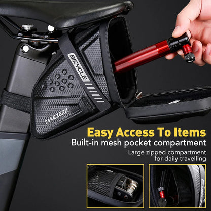 Wasserdichte Fahrradsatteltasche – Robuster Stauraum mit Reflektoren für MTB & Rennrad