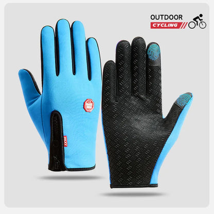 Wasserdichte Winterhandschuhe mit Touchscreen-Funktion – warm, rutschfest und perfekt für Rad, Gym, Outdoor oder Motorrad.