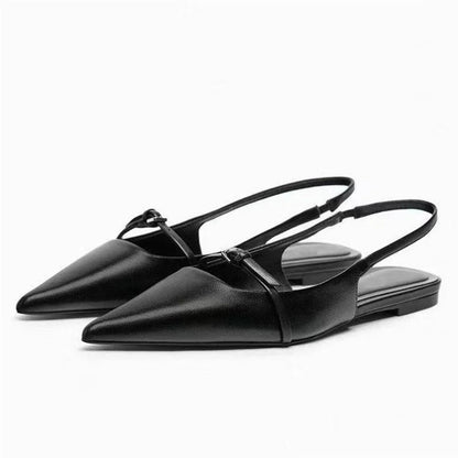 Flache Slingback-Mules mit spitzer Kappe – leicht, stylisch und ideal für jeden Tag