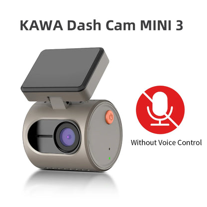 KAWA MINI 3 Dashcam mit 2K-Auflösung, Nachtsicht, Sprachsteuerung & WLAN – kompakt, smart und ideal für sicheres Fahren.