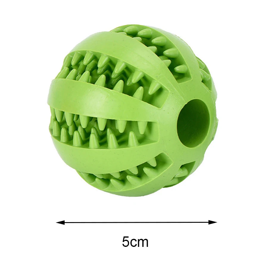 Interaktiver Hundespielball – Elastischer Kauball zur Zahnpflege mit Geräuscheffekt