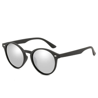 Klassische runde Polarisations-Sonnenbrille im Vintage-Design – unisex, UV400-Schutz, ideal für Reisen, Autofahren & stylische Alltagslooks.