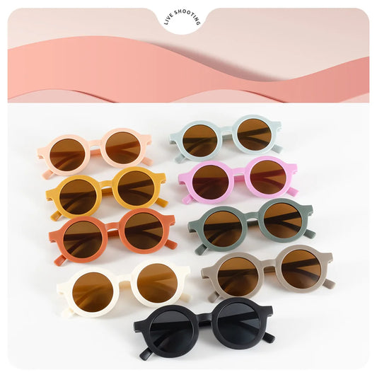 Runde Kinder-Sonnenbrille im Inset-Style – für 1–7 Jahre, leicht & sicher mit UV-Schutz, ideal für sonnige Tage und stylischen Sonnenschutz.