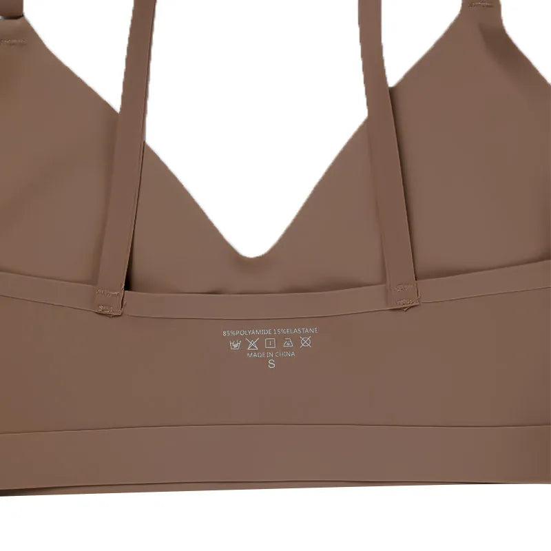 Nahtloses Ice-Silk Wäscheset – Bequemer, drahtloser BH & Slip im modernen Design