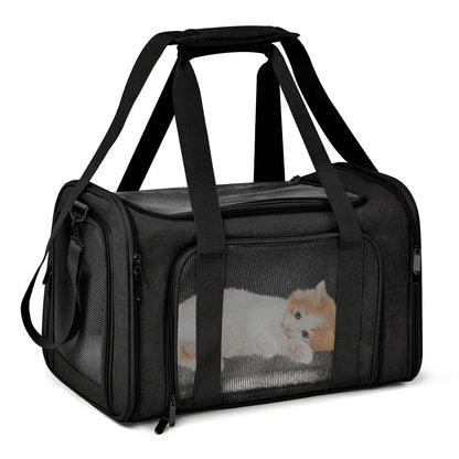 Haustier-Tragetasche – Weicher, airline-tauglicher Rucksack für Hunde und Katzen