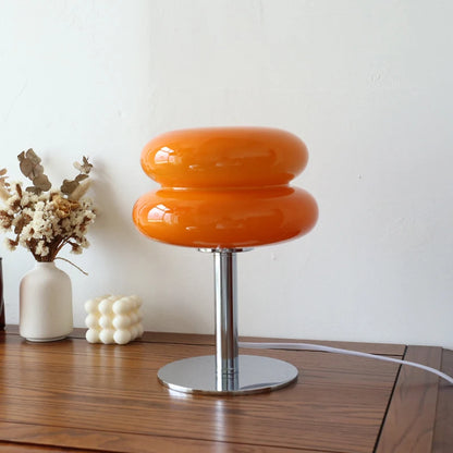 Macaron-Glas-Tischlampe mit dreifacher Dimmung – stimmungsvolles Design