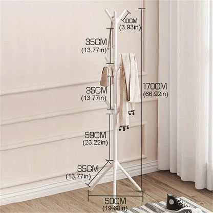 Einfacher Kleiderständer für Bodenaufstellung – ideal zur Aufbewahrung von Kleidung & Hüten, leicht montierbar und platzsparend.
