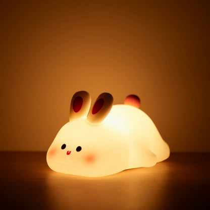 Nachtlicht Hase mit LED – dimmbar, USB-aufladbar und ideal fürs Einschlafen im Kinderzimmer