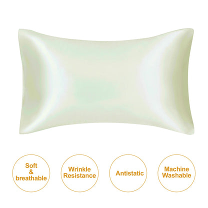 JuwenSilk Kissenbezug aus Maulbeerseide – extra glatt, haut- und haarfreundlich, luxuriös und perfekt für erholsamen Schlaf.
