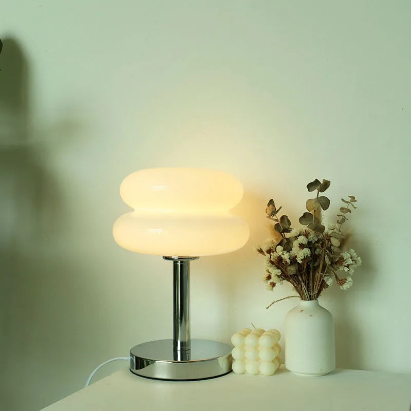 Macaron-Glas-Tischlampe mit dreifacher Dimmung – stimmungsvolles Design