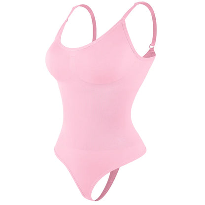 "Form-fitting bodysuit with thong cut – soft, figure-hugging, and ideal for a smooth silhouette under any outfit."