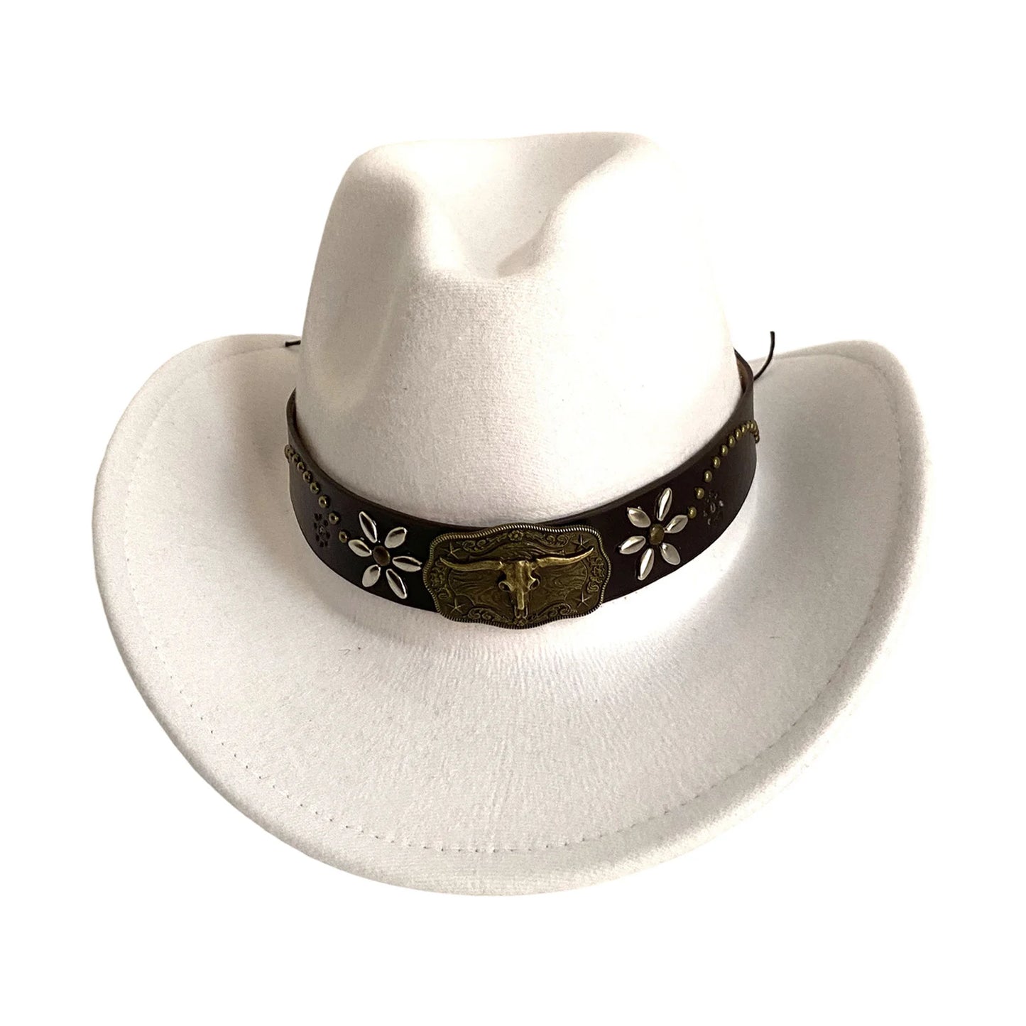 Western Cowboyhut im Retro-Stil mit breiter Krempe – stylisch und luftig für sonnige Tage.