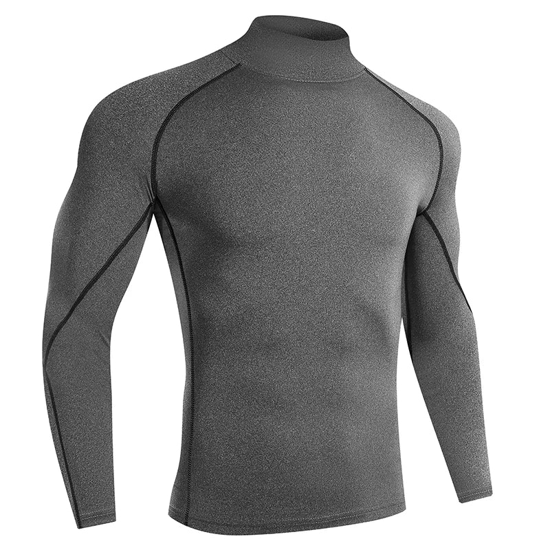 Schnelltrocknendes Kompressionsshirt mit langen Ärmeln – eng anliegend, atmungsaktiv und ideal für Running, Gym oder Training.
