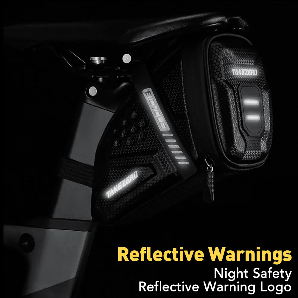 Wasserdichte Fahrradsatteltasche – Robuster Stauraum mit Reflektoren für MTB & Rennrad