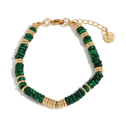 MamacitaSlay Armband mit Jade, Tigerauge, Howlith, Malachit & Achat – stilvoller Mix aus Natursteinen für Glück, Balance & Gesundheit.