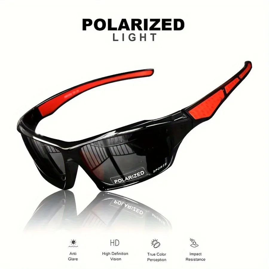 Polarisierte Sport-Sonnenbrille mit rundem Metallrahmen – unisex, UV400-Schutz und ideal für Outdoor, Sport & stylische Alltagslooks.