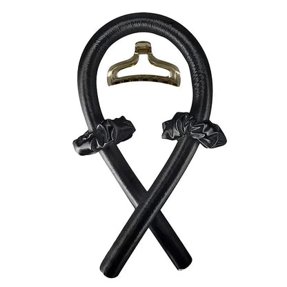 Satin-Lockenband-Set mit Haube – hitzefrei, weich und ideal für schonende Locken über Nacht ohne Stylingstress.