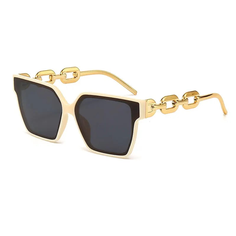 Vintage Rechteck-Sonnenbrille im Cat-Eye-Design – 2023er Brand-Style, retro & elegant, ideal für Damen beim Fahren oder als Fashion-Accessoire.