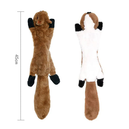 Lustiges, stopfungsfreies Hundespielzeug mit Quietscher – robust, weich und ideal zum Kauen, Spielen und Toben ohne Füllmaterial.