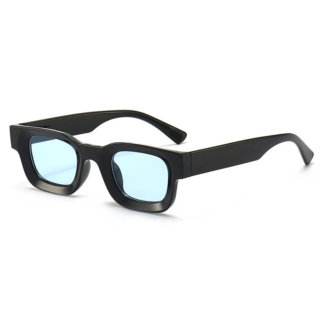 Retro-Punk Sonnenbrille mit kleinem Rechteckrahmen – unisex, UV400-Schutz und ideal für trendige Sommerlooks im Vintage-Stil.