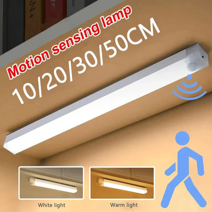 Kabelloses LED-Nachtlicht mit Bewegungssensor & USB-C – wiederaufladbar, ideal für Schrank, Flur, Treppe oder Küche.