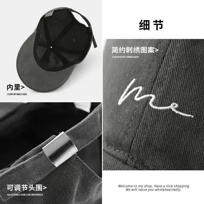 Retro Baseball Cap mit Stickerei – verstellbar, mit breitem Schild und coolem Lettering.