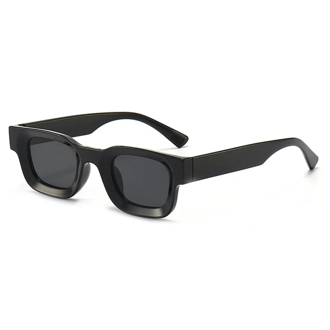Retro-Punk Sonnenbrille mit kleinem Rechteckrahmen – unisex, UV400-Schutz und ideal für trendige Sommerlooks im Vintage-Stil.