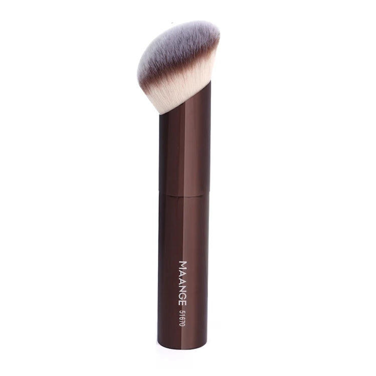 Doppelseitiger Make-up Pinsel – Vielseitiger Pinsel für Foundation, Puder, Concealer, Rouge und Bronzer mit weichen Fasern