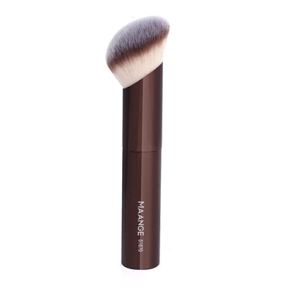 Doppelseitiger Make-up Pinsel – Vielseitiger Pinsel für Foundation, Puder, Concealer, Rouge und Bronzer mit weichen Fasern